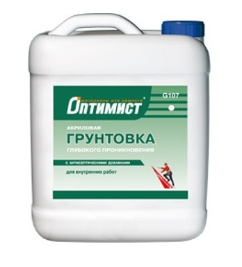 Грунтовка ОПТИМИСТ G 107 глубокого проникновения (10 л)